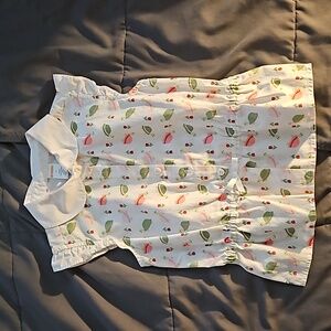 Kids blouse with turtle print